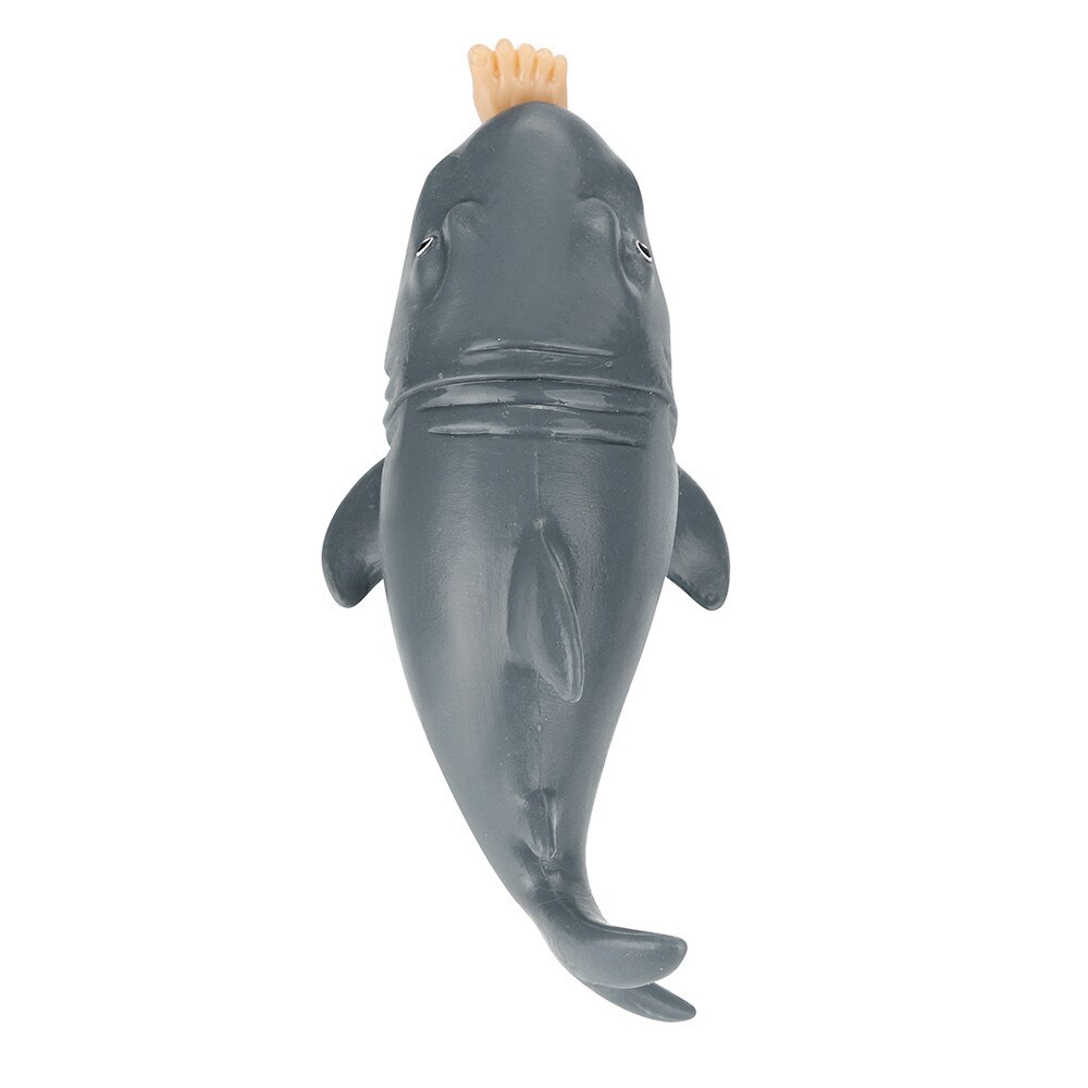 3D 12cm Funny Toy Shark Squeeze Stress Ball Alternative Humorous Light Hearted With #CN20