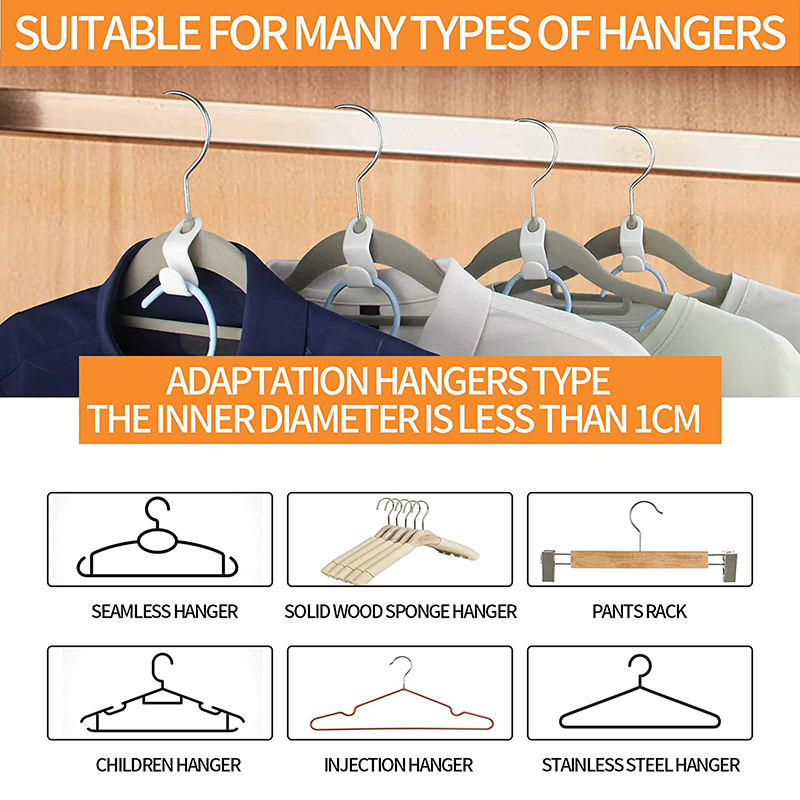 5 ~ 50 stuks mini kleerhanger connector haak trapsgewijze plastic kledingkast jas uitschuifbare hanger houder ruimtebesparend voor kast thuis