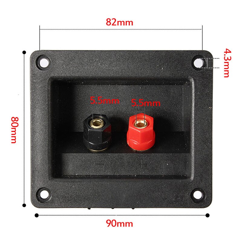 LEORY Lautsprecher Terminal Board Platz Binding Post Typ Lautsprecher Box Terminal Tasse Draht Kabel Box Stecker