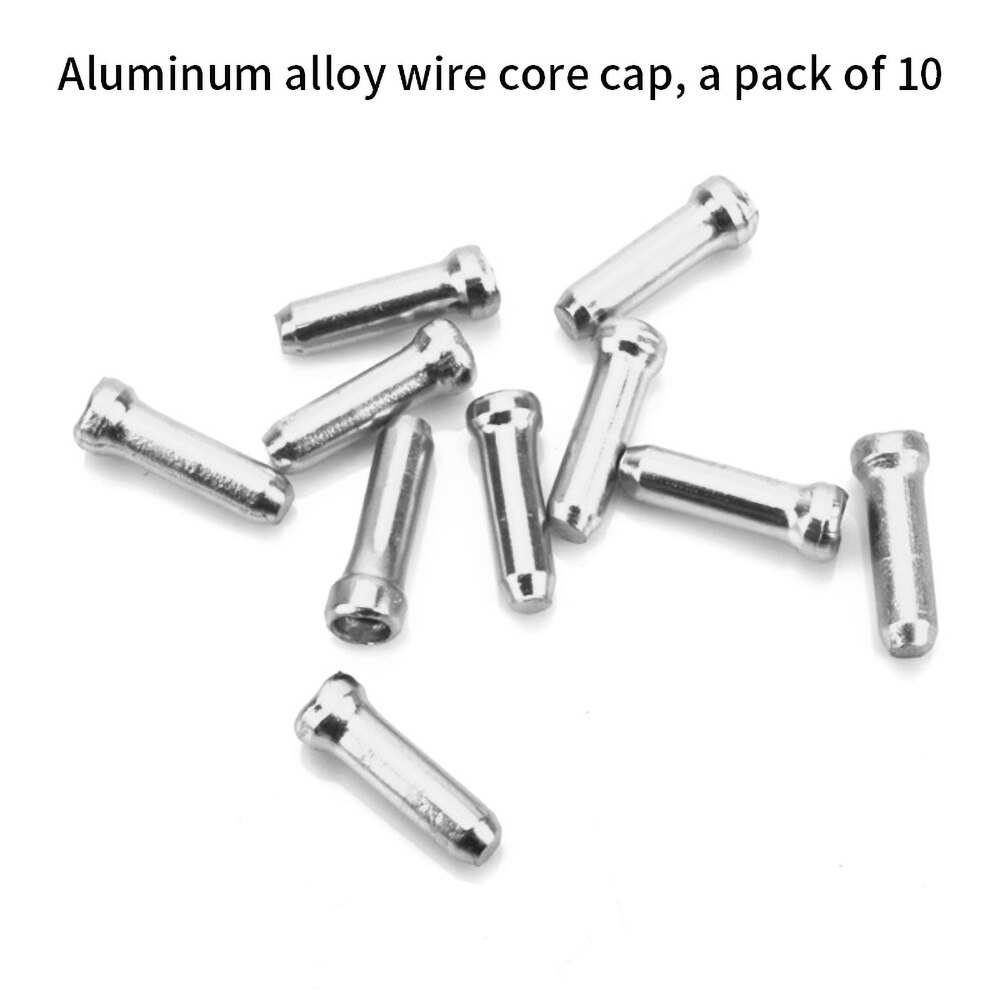 3packs Bike Linie Rohr Innere Linie Abdeckung Variabler Geschwindigkeit Bremse Linie Core Hut Aluminium Legierung Linie Core Kappe Farbe metall Schwanz Kappe: 30 pcs silver