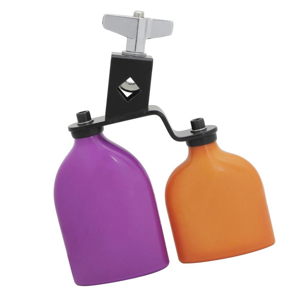Durable Drum Percussion Cowbell Colors High-Low Sound for Drummer