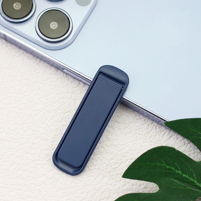 Cell Phone Kickstand Universal Vertical Horizontal Stand Adjustable Mini Folding Desk Mount Holder for iPhone Samsung: A-Blue