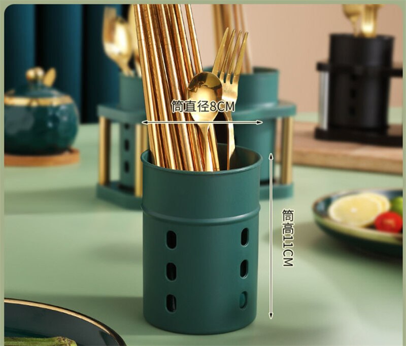 Kitchen Spoon Holder Chopstick Drainer Rack Cutlery Fork Storage Holder Tableware Knife Dryer Drainboard Utensils Organizer K167: A