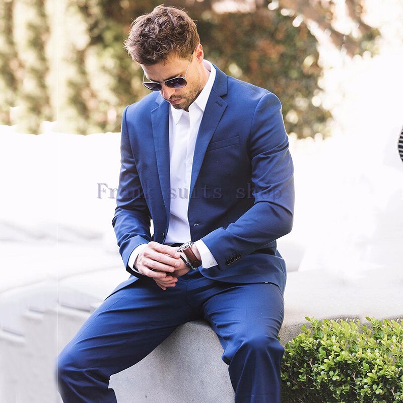 Trajes azules fashion para hombre