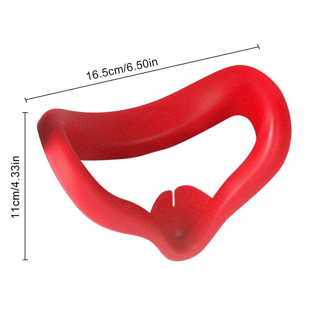 Øjenmaske cover pad til oculus quest 2 vr headset åndbart anti-sved lys blokerende øje cover til oculus quest 2: Rød