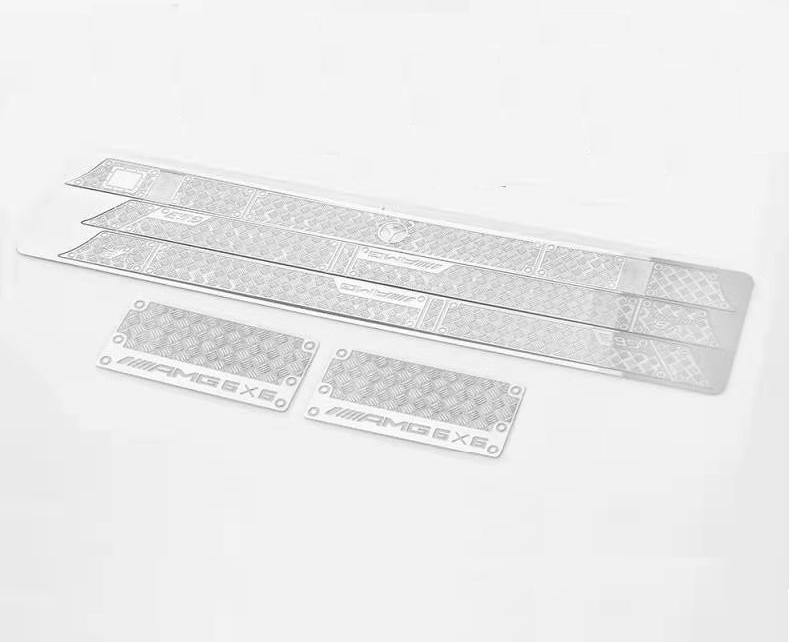 Trx -6 g500 g63 edelstahlblech-antirutschplatte für die motorhaube des 1/10 rc trx 4 crawler 6 cars: Gehäuseplatte