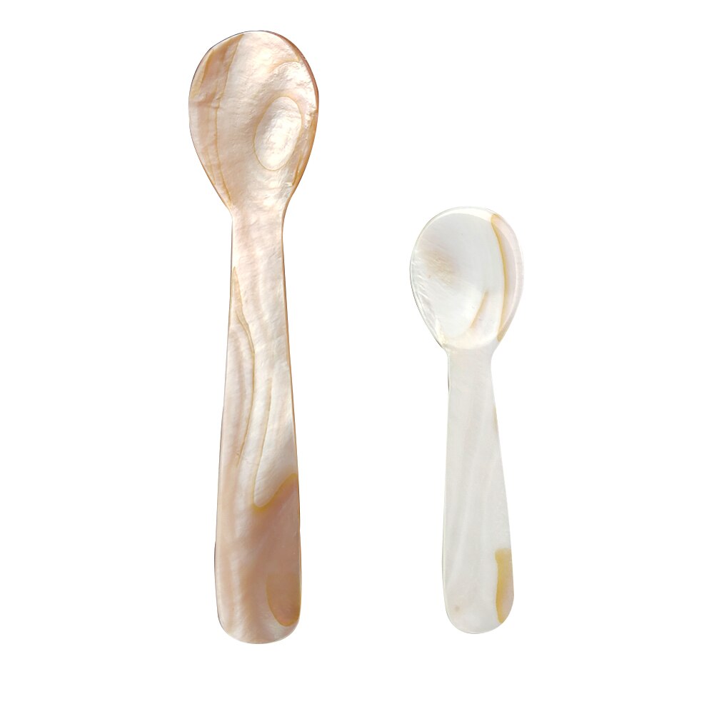 Cuchara Natural para dormir, cuchara para café, caviar, postre, mascarilla, 1 unidad, 9,2 cm/13cm