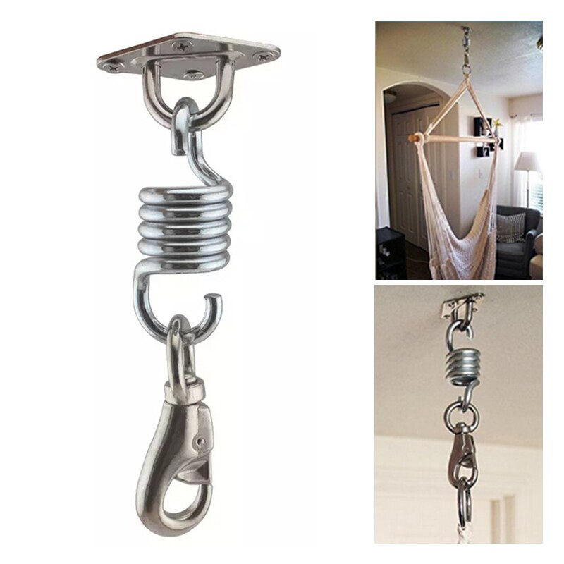 Ganchos para hamaca y silla colgante ganchos para el techo de acero inoxidable accesorios de colgar para sillas de interior y colgante para exteriores