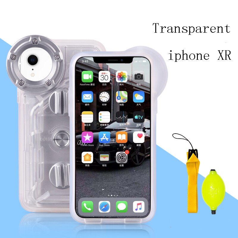 Waterproof Phone Case For Huawei P30 P20 P40 v30 Mate 30 Pro Diving Surfing Swimming Snorkeling Photo Video for xiaomi mi9 Cover: For iphone XR