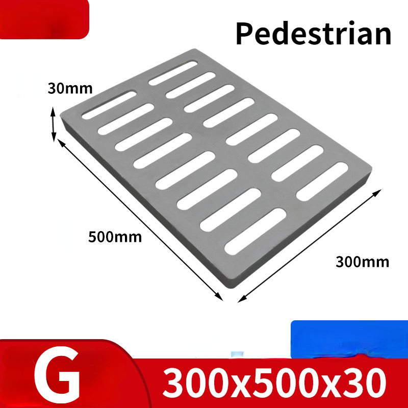 Water drain grate For Resin rectangular drain cover Kitchen sink manhole cover: G
