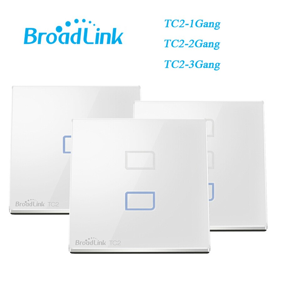 Broadlink TC2 1Gang/2Gang/3Gang UK/EU/US Touch RF433 Switch Smart Home Automation Wireless Wifi Remotel Control Wall Light