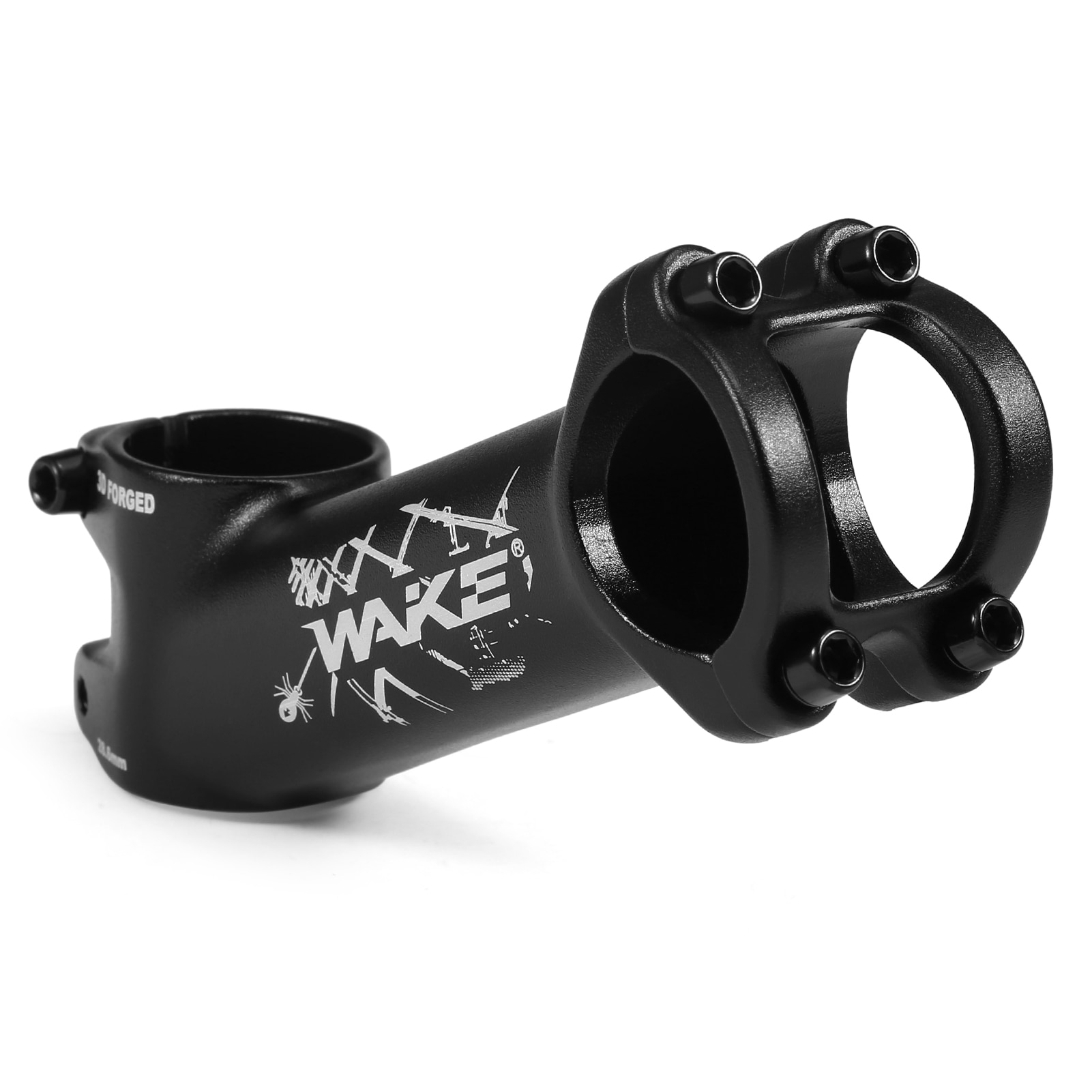 WAKE Bicycle Stem Ultralight Bicycle Stem 17 Degree Mountain Road Bike Stem for 31.8mm Handlebar Stem 110mm 90mm 70mm 60mm