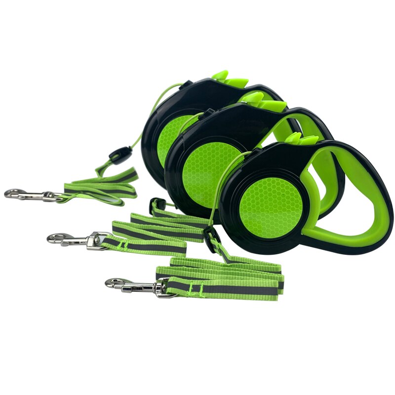 Retractable Pet Traction Rope Nylon Reflective Telescopic Automatic Puppy Small Medium Dog Walking Lead Harness Leash 3M 5M 8M