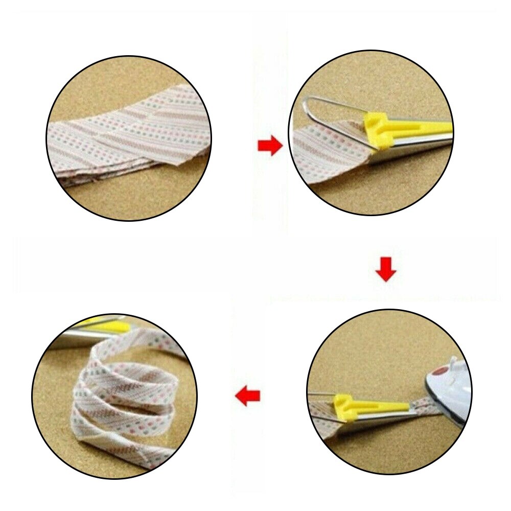 4PCS Tape maker patchwork tool Sewing glue ironing Fabric 6mm 12mm 18mm 25mm