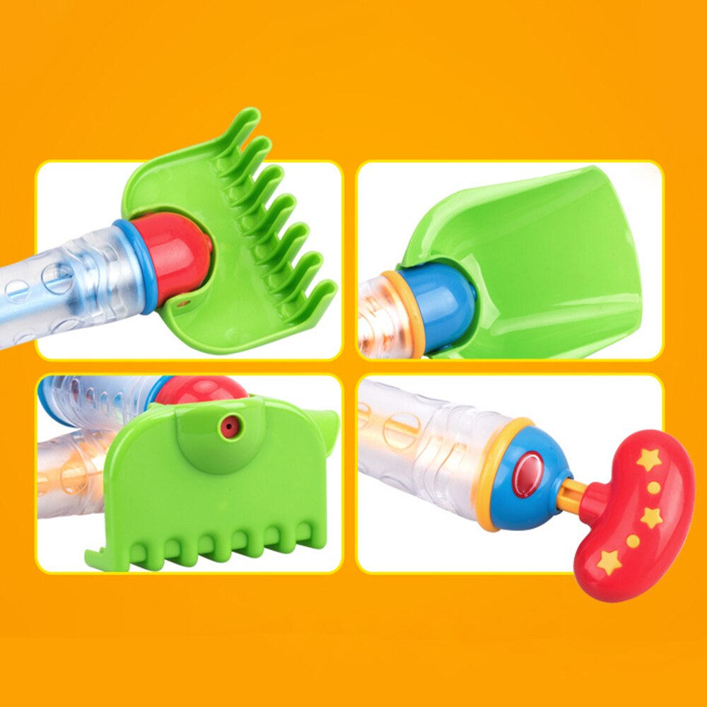 Strand vattenspray muddring skopa kratta kombo vattenspray leksaker baby vatten leksaker strand mudderverk spade förälder-barn spel