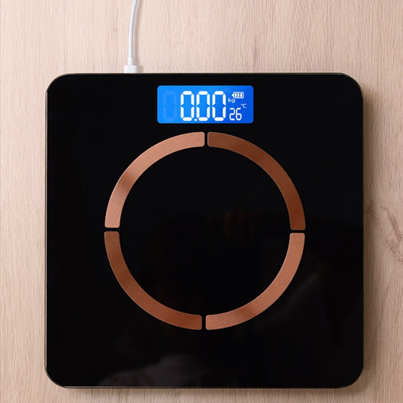 USB Charging Weight Scale Smart Body Fat Scale Bluetooth Electronic Scale Fat Measuring Tool App Floor Scales весы напольные