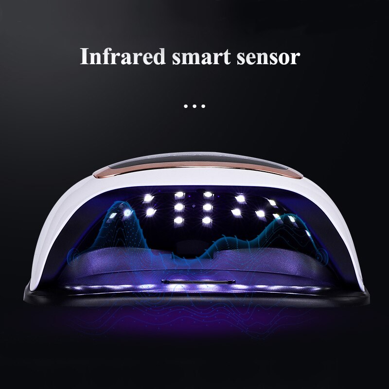 Lámpara UV LED V3 84/90W para secador de uñas, lámpara para manicura, 42 LED para secado de esmalte de Gel con pantalla LCD, herramienta para uñas con Interruptor táctil, novedad