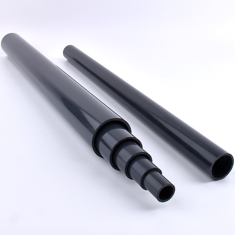 2pcs Dark Grey O.D 20~225mm UPVC Pipe Aquarium Fish Tank Water Tube Home DIY Watering Accessories Hydroponic Planting Frame Tube