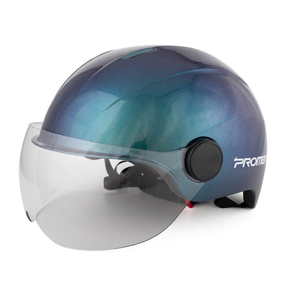Mtb cykelhjelm mountainbike cykel sport sikkerhedshjelm med beskyttelsesbriller i alle størrelser til mænd kvinder mtb landevejscykel hjelm: Aurora