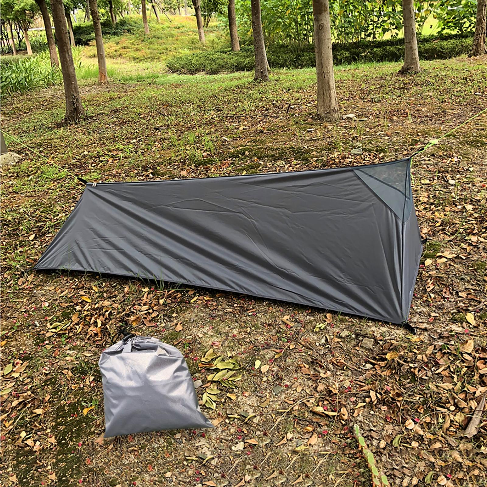 Lightweight Camping Tent Waterproof Fishing Single Person Sleeping Bag: Gray 