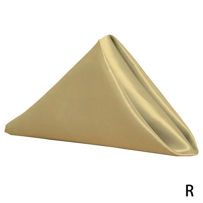 30*30cm Square Napkin Cloth Hotel Restaurant Napkin Cloth Seaming Mouth Napkin Satin Satin Placemat High-density Cloth Hote R7b4: champagne