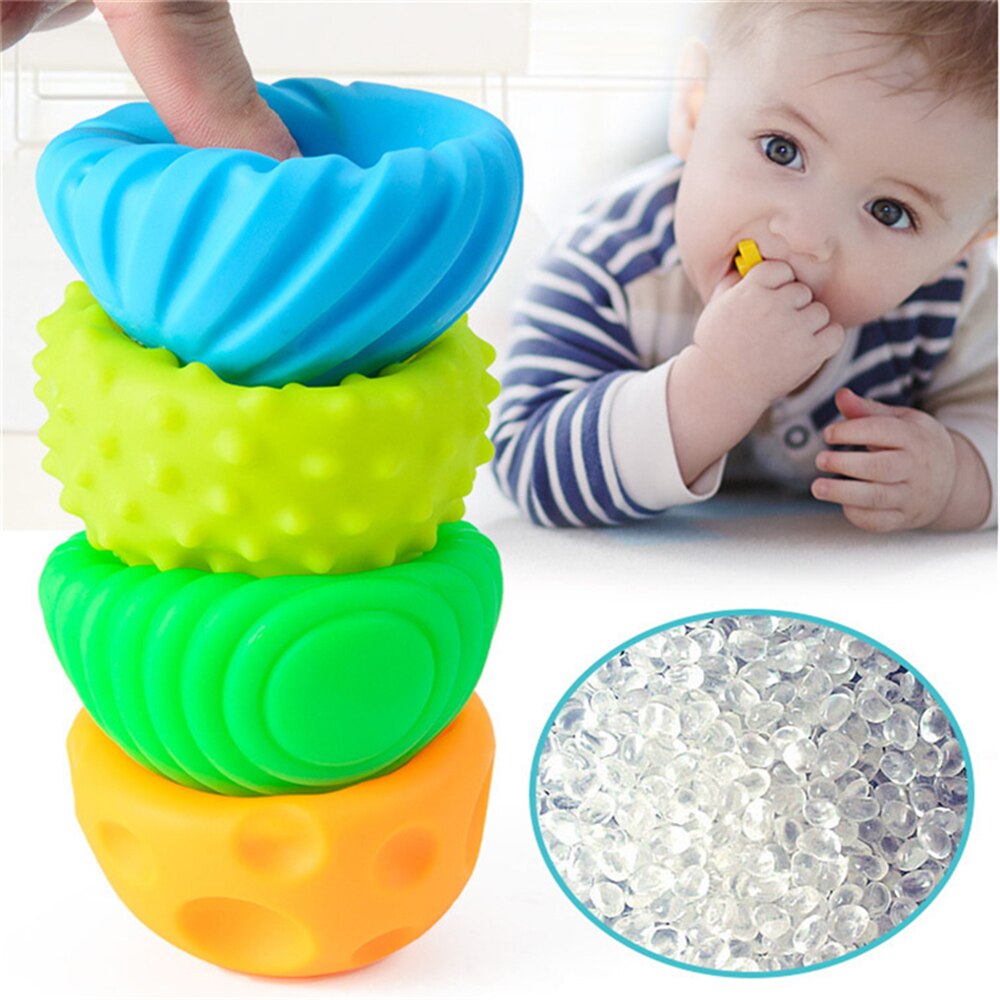 Sensorisches spielzeug für babys, ball, tastspielzeug, weicher massageball, beißring, fördert die sinnesentwicklung von säuglingen, badespielzeug für babys 0 12 monaten