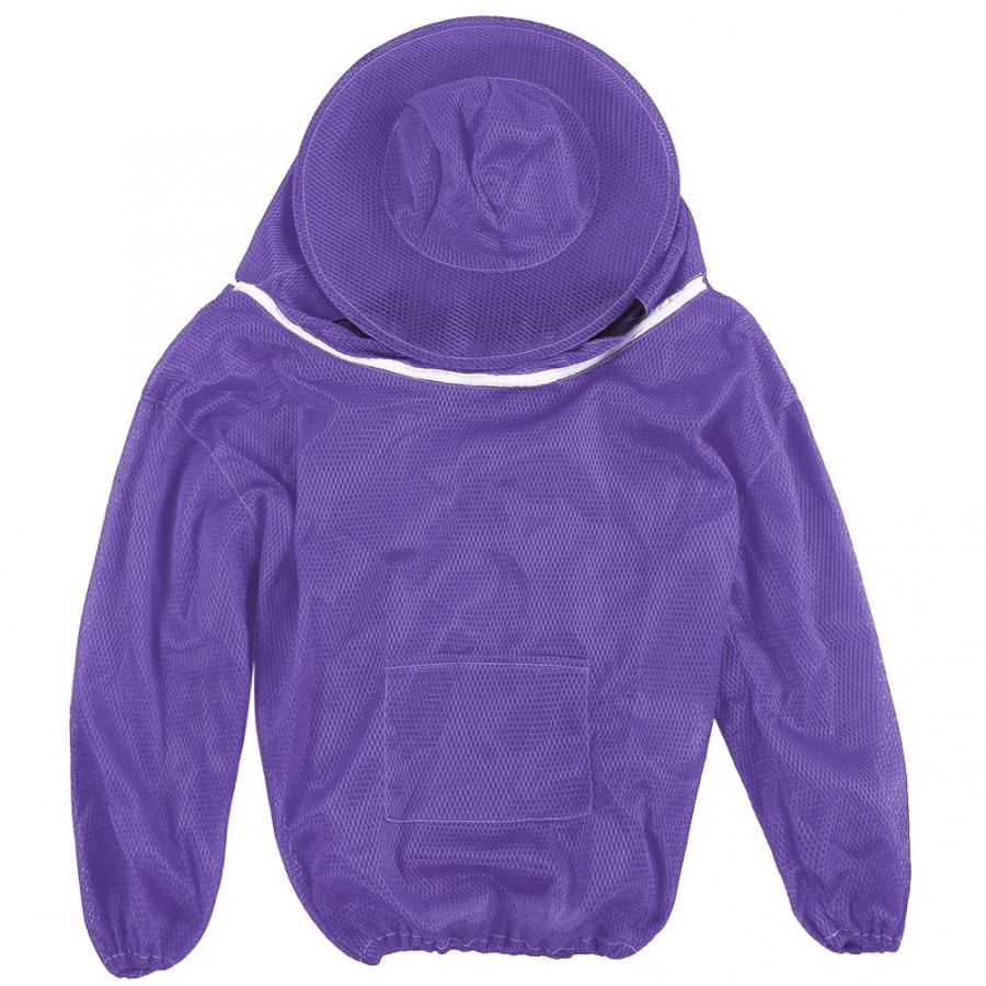 Bijenteelt Sluier Pak Bijenteelt Gereedschappen Professionele Bijenteelt Beschermende Jas Imker Sluier Pak Kiel Bee Suit: Paars