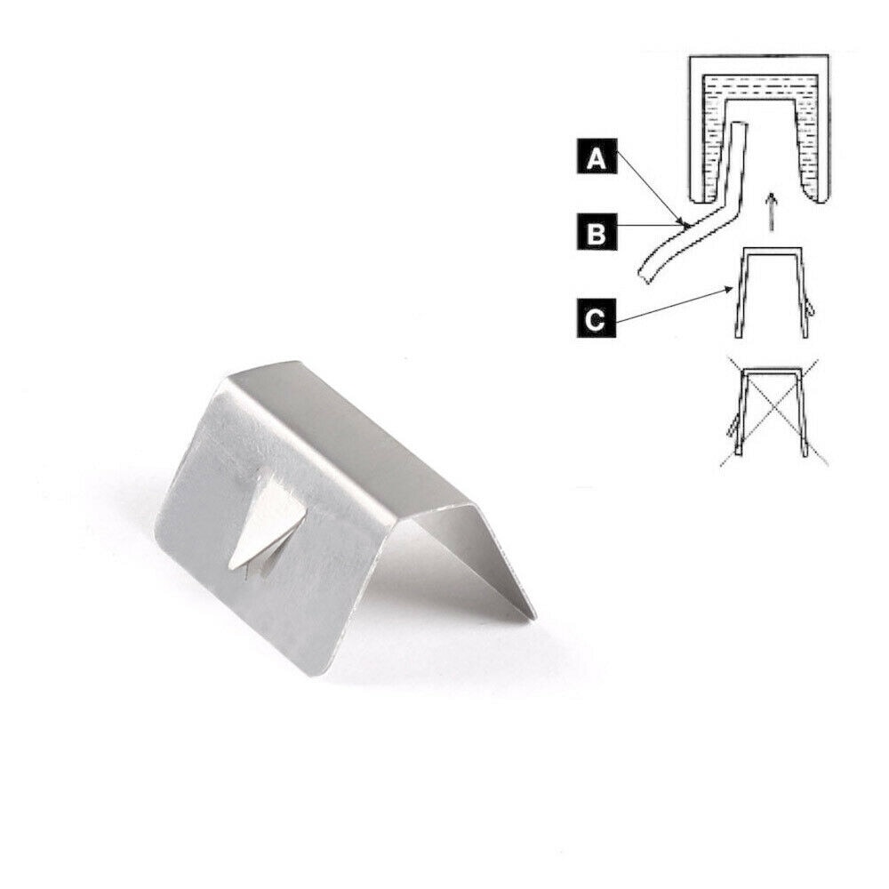 Metall sned clip fixing vindavvisare vindruta 8 st för heko  g3 sned väderavvisare kanal hållbar