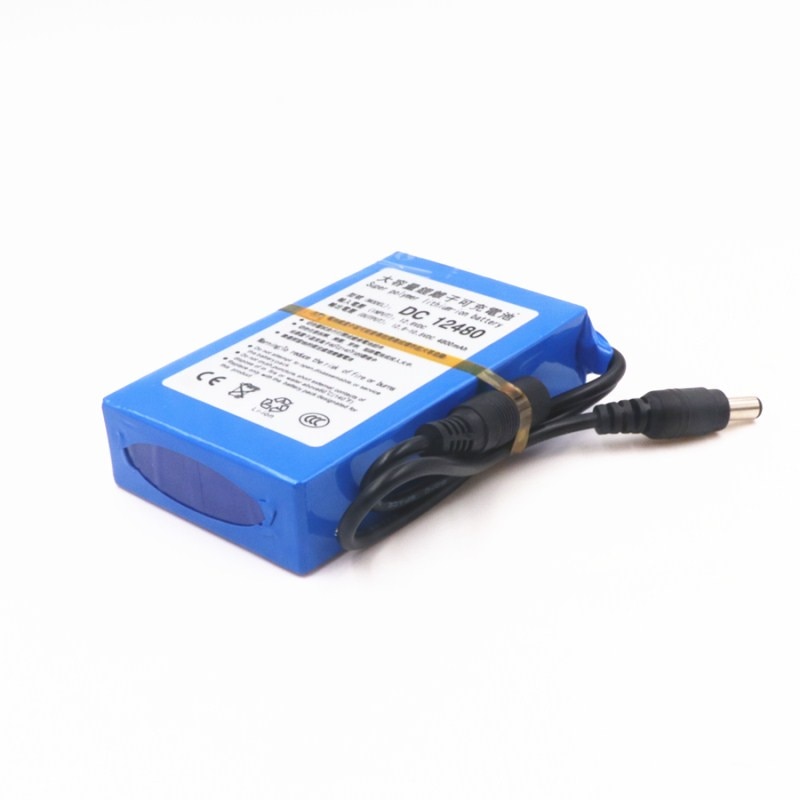 100% Super Rechargeable Portable Lithium-ion Battery DC 12V 4800mAh DC12480 With Plug+Charger