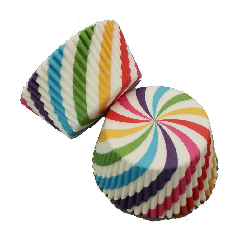100 stücke Cupcake Papier Tasse Öldicht Cupcake Liner Backen Tasse Tablett fallen Hochzeit Party Caissettes Goldene Muffin Verpackung Papier