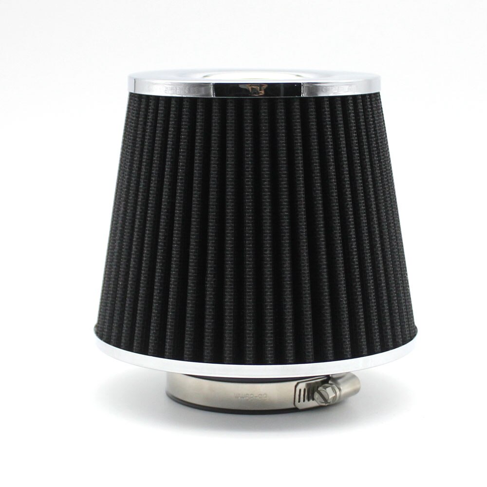 Universal 3&quot; 76mm Inlet Narrow Air Intake Cleaner Cone Replacement High Power Mesh Dry Air Filter Auto Inner Accessories: Back