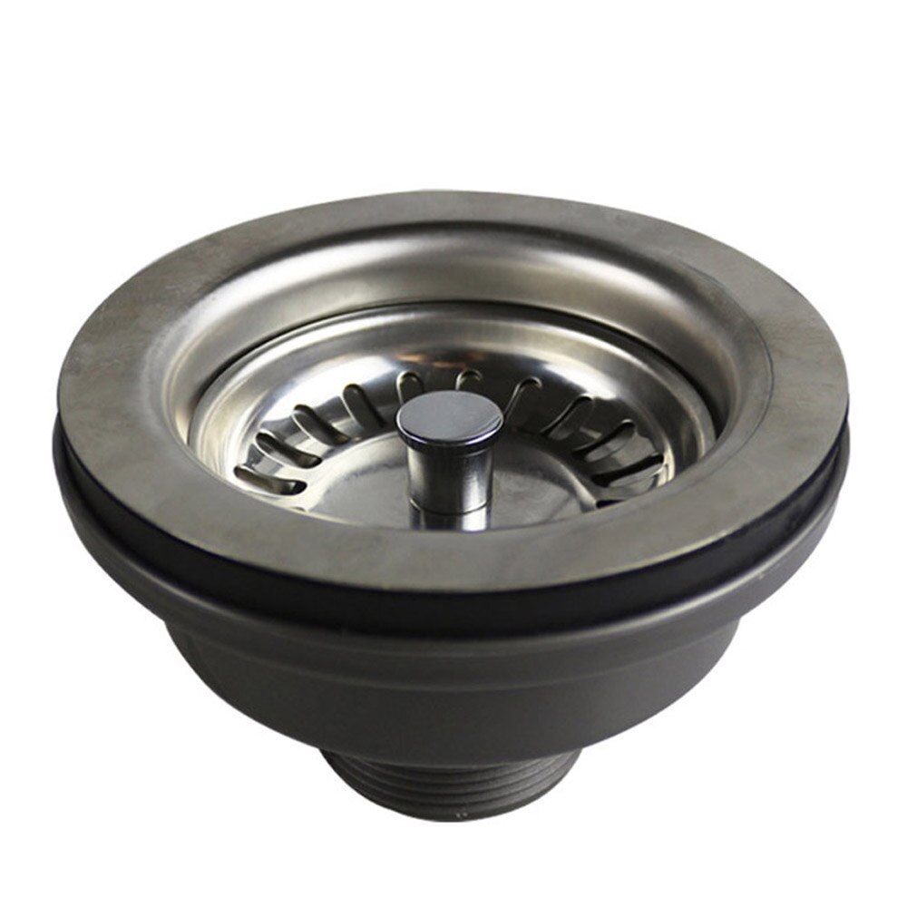 Talea 114&110mm Stainless Steel Kitchen Sink Drain Assembly Waste Strainer and Basket Strainer Stopper Waste Plug Sink Filter: 110mm
