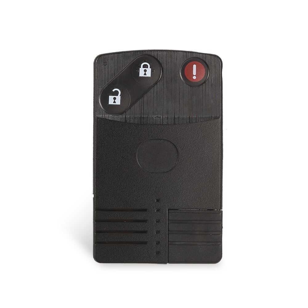 Coque de clé télécommande intelligente, à lame non découpée, pour Mazda 5 6 2/4 CX-7, prémium Miata 8 RX8 MX5 M8, CX-9: Red 3 Buttons