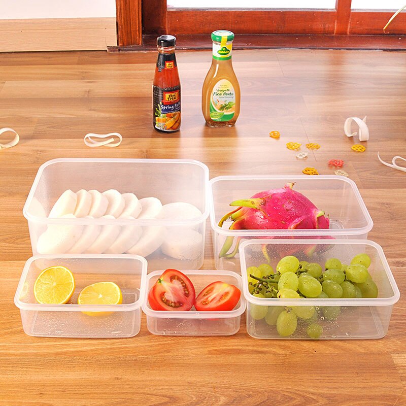 Plastic Lunchbox Draagbare Kom Voedsel Container Lunchbox Milieuvriendelijke Voor Keuken Accessoires Bento Box Voedsel Opslag MJ826