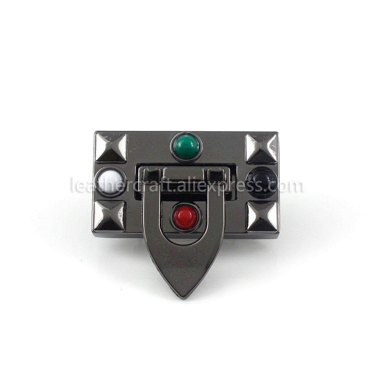 1x Metal Bag Folding Lock Clasp Push Lock Closure Catch Buckles Leather Craft Women Bag Purse Handbag Accessoy 1-1/2&quot;: B