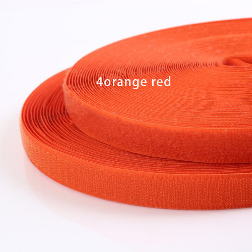 2cm * 1M Magic Tape Adhesive Verschluss DIY Polyester Nylon Haken Schleife Band Verschluss Nähen Zubehör Klittenband Keine kleber: 4 orange red