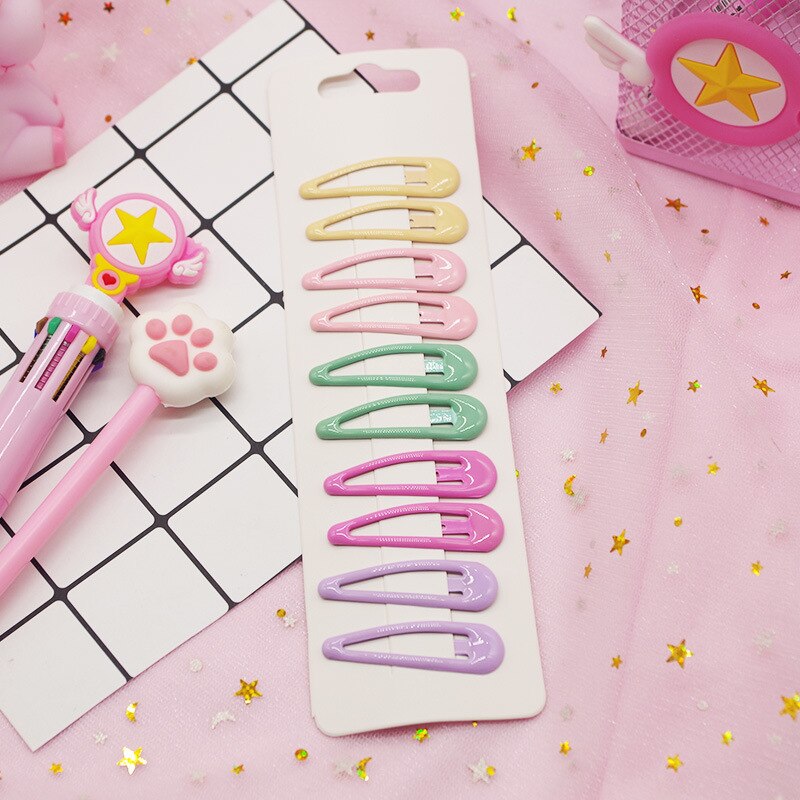 20 stk baby hårspænder til hårstyling tilbehør piger snap klip glitter stifter bb hårnål farve hårspænder til børn børn 5cm