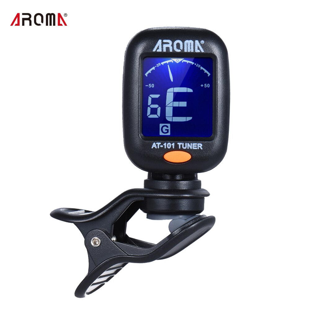 Aroma AT-01A/101 Gitaar Tuner Opvouwbare Draaibare Clip-On Tuner Hoge Gevoeligheid Voor Bas Ukulele Chromatic Gitaar Accessoires: AT-101