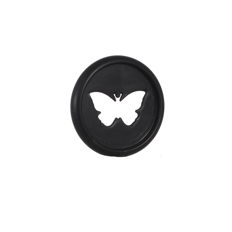 12PCS 26MM Butterfly Binder Ring Mushroom Hole Binder Ring Round Binding Plastic Disk Buckle DIY Binder Binding Supplies: black