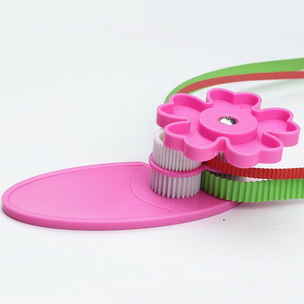 1 st plast quilling verktyg vågform böjd skruv fast godis färg papper slip handmanövrerad