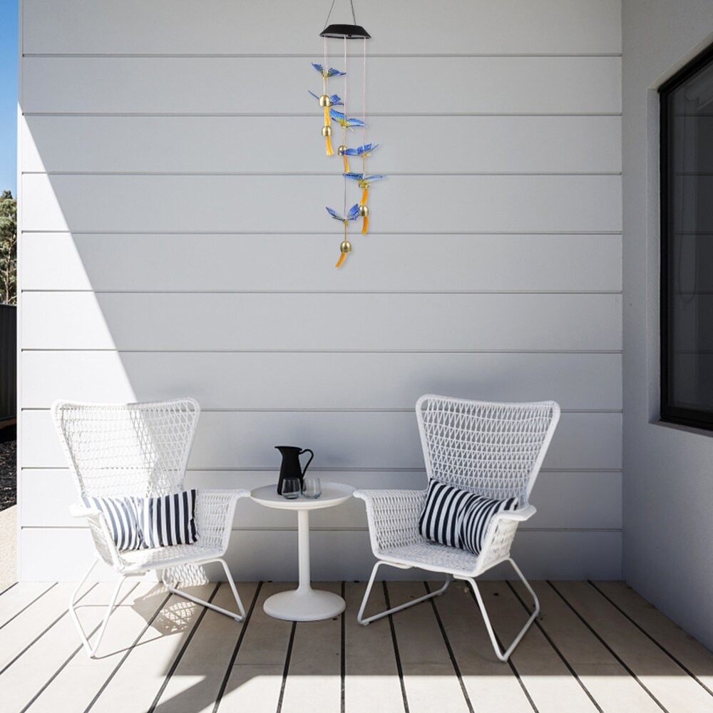 Wind Bell Lamp Outdoor Opknoping Tuin Vlinders Wind Chime Lamp Decoratie