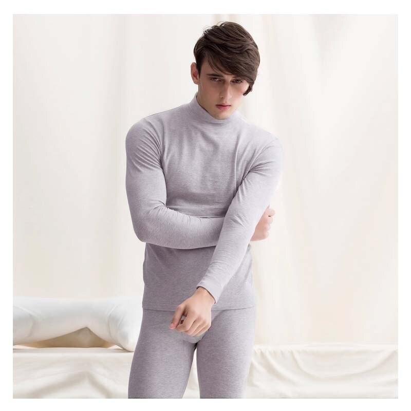 Katesy keep warm heren lange onderbroek heren dunne effen kleur basic thermisch ondergoed sets russisch canada verenigde staten en europa 2 stuks