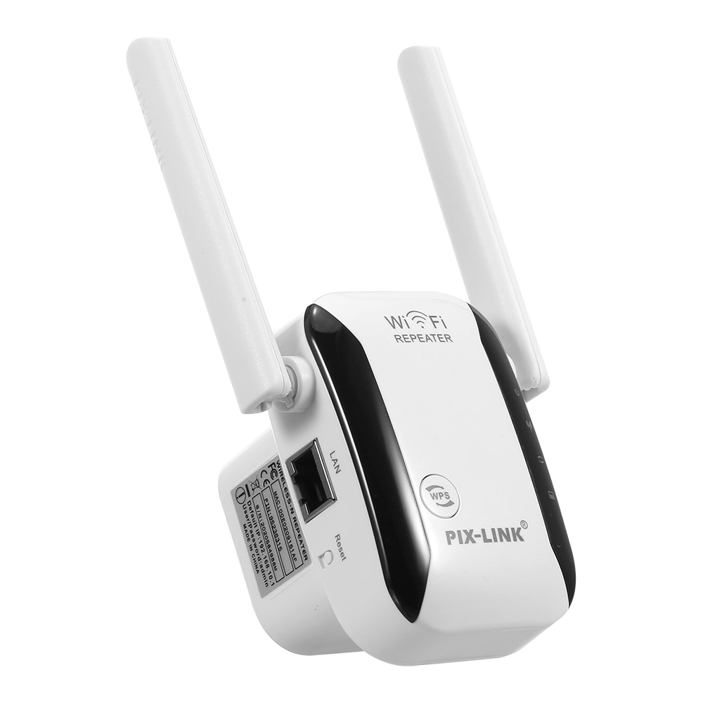 Répéteur WiFi sans fil 300M, amplificateur de Signal, extension de portée, avec deux antennes, prise US, pour maison et bureau