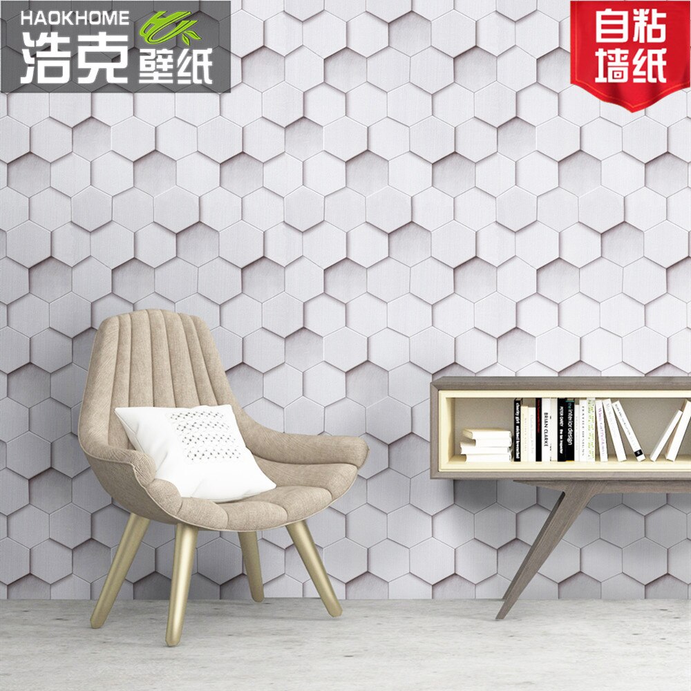 Modern geometric pattern of waterproof PVC self-adhesive wallpaper for bedroom living room office kitchen wall papers home dec