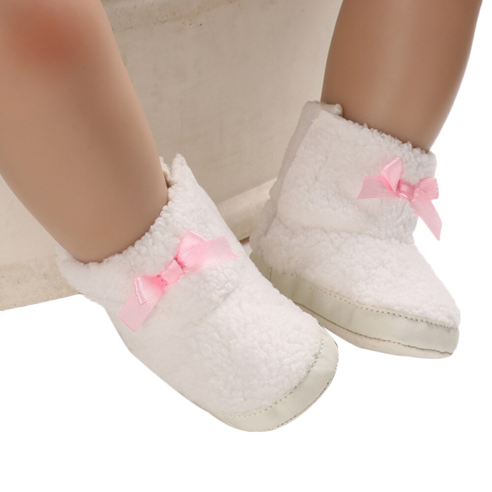 bambino Accessori Bambini Inverno Stivali Da Neve Caldo Appena nato Della Ragazza Del bambino Stivaletti Morbida Suola Pelliccia Scarpette da culla 0-18M
