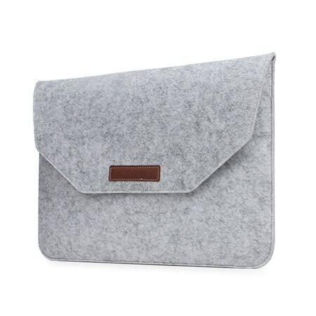 laptop Bag Soft Bussiness Wood Felt Sleeve Bag Case For Apple Macbook Air Pro Retina 11 12 13 15 Laptop for Mac book 13.3 inch: Grey / All Laptop 13 inch