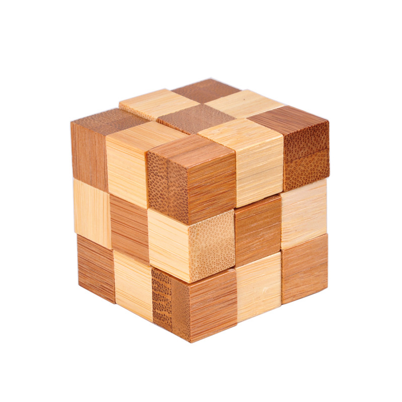 Holz 3D IQ Puzzle Kongming Schlösser Luban Lock Gehirn Teaser Logic Puzzle Cube Pädagogisches IQ Spiel Spielzeug für Erwachsene Kinder jugendliche: 13