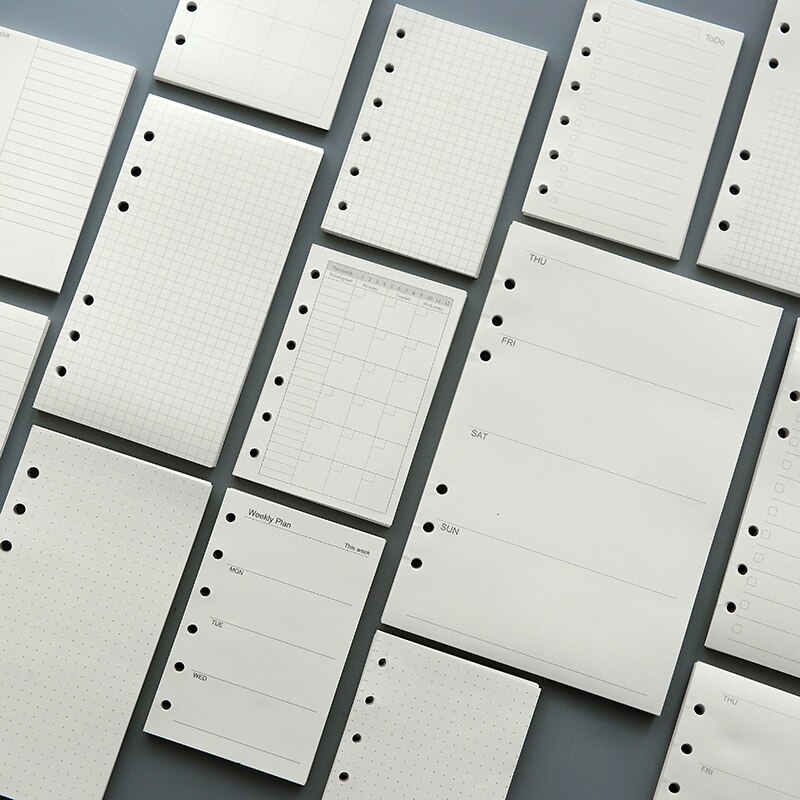 A4 B5 45 sheets monthly/weekly/TO DO filofax paper, planner papers refills, A4 Engineering drawing paper