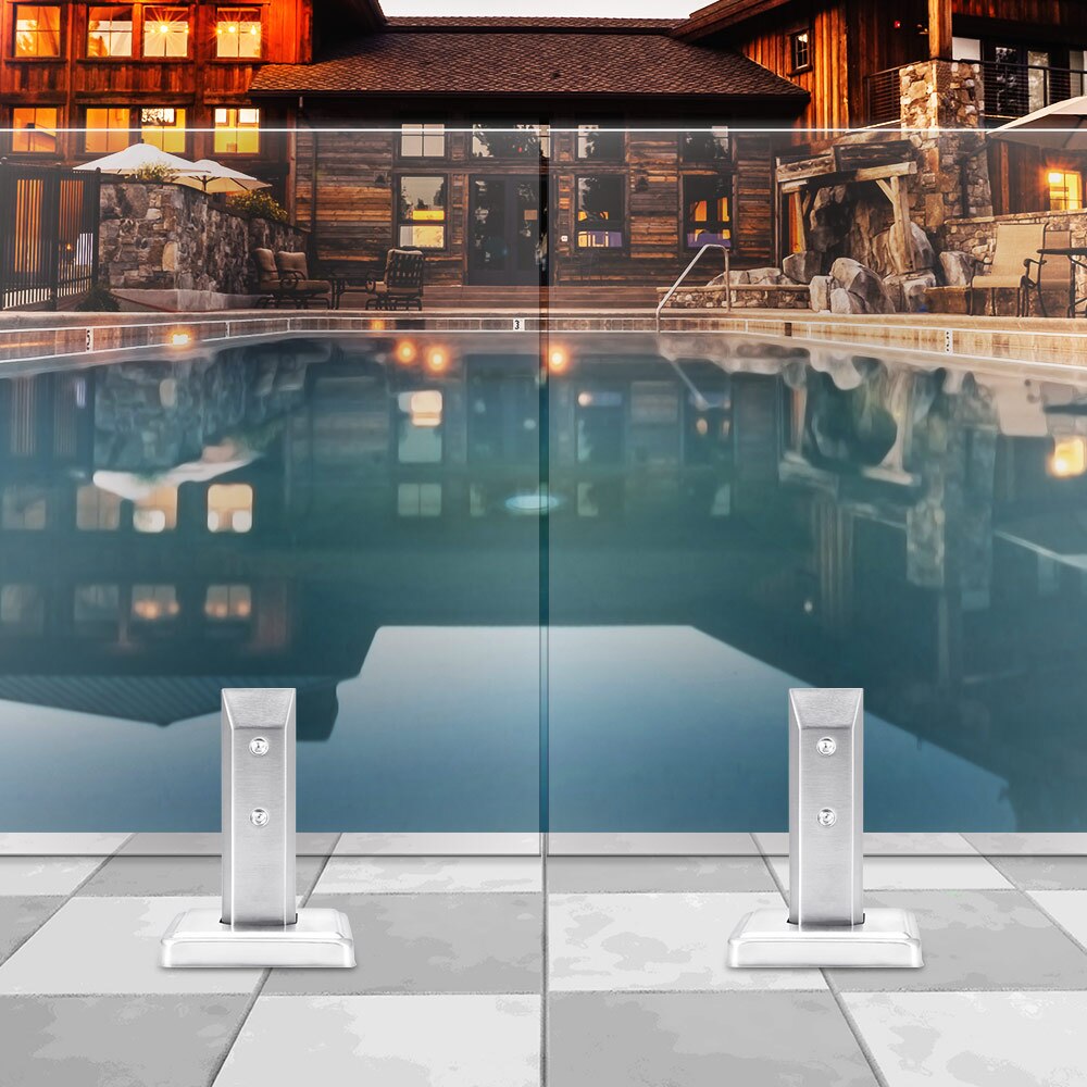 Rustfrit altan klemme glas panel pool hegn trappe beslag balustrade gulv dæk mount støtte stående glas klemme