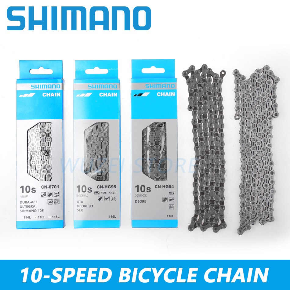 SHIMANO-cadenas de 8/9/10/11/12 velocidades, HG40, HG50, HG53, HG93, HG54, HG95, 4601, HG601, HG701, HG901, 112/116/118 eslabones